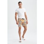 DeFacto Y8924AZ22HS Regular Fit Desenli Kısa Boy Yüzme Şortu