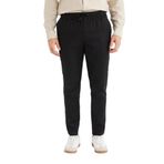 DeFacto Yazlık Jogger Keten Düz Paça Pantolon, 30, D7542AX25SP, Siyah-BK34, Erkek