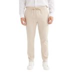 DeFacto Yazlık Jogger Keten Düz Paça Pantolon, 36, D7542AX25SP, Bej-BG737, Erkek