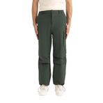 DeFacto Yazlık Pantolon Relax Fit Rahat Kesim Kargo Cepli Beli Paçası Lastikli, 34/32, B4519AX24SP, Yeşil-GN542, Erkek