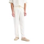 DeFacto Yazlık Viskon Jogger Pantolon Regular Fit Normal Kesim Keten Karışımlı Düz Paça Cepli, 36, B4867AX25SM, Bej-BG686, Erkek