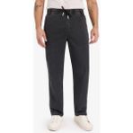 DeFacto Yazlık Wide Leg Geniş Kalıp Beli Lastikli Geniş Paça Jean Kar Yıkamalı Pantolon F2949AX25SP - Antrasit-NM36 - 28