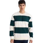 DeFacto Yeşil Sweatshirt, S, F9630AX26SP, Yeşil-GN465, erkek