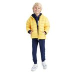 DeFacto YL201 Erkek Çocuk Regular Fit Kapüşonlu Polar Astarlı Sarı 10/11 Yaş Mont