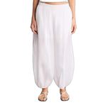 DeFacto Yüksek Bel Balloon Fit Pantolon, 40, H7988AX26SM, Beyaz, Kadın