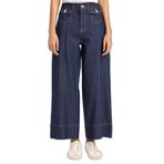DeFacto Yüksek Bel Crop Jean Pantolon, 36, G5828AX26SP, Mavi, Kadın
