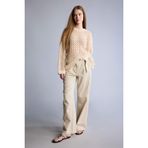 DeFacto Yüksek Bel Wide Leg Pantolon, 40, D4467AX26SP, Bej, Kadın