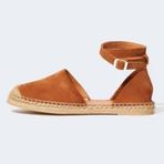 DeFacto Z3264AZ23SM Kahve Düz Taban Slip On Deri Süet Kadın Espadril