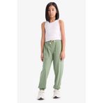 DeFacto Z8779A6GN425 Yeşil Beli Lastikli Cepli Jogger Eşofman Altı Kız Çocuk