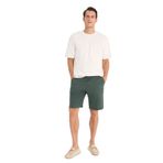 DeFacto%100 Keten Regular Fit Yazlık Bermuda Şort, 40, D9931AX25SM, Haki-KH498, Erkek