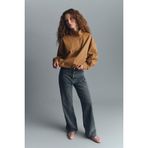 DeFacto%100 Pamuk 90's Wide Leg Yüksek Bel Jean Pantolon, 32, D6617AX26SP, Mavi, Kadın
