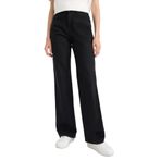 DeFacto%100 Pamuk 90's Wide Leg Yüksek Bel Jean Pantolon, 34, E801GY111200, Siyah, Kadın