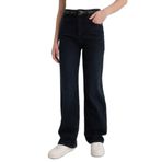DeFacto%100 Pamuk 90's Wide Leg Yüksek Bel Uzun Jean Pantolon, 32, G6899AX25CW, Siyah-NM40, Kadın