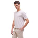 DeFacto%100 Pamuk Ağır Kumaş Regular Fit Bisiklet Yaka Tişört, S, D5481AX25SP, Bej-BG170, Erkek