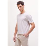 DeFacto%100 Pamuk Ağır Kumaş Regular Fit Bisiklet Yaka Tişört, S, D5481AX25SP, Bej-BG170, Erkek