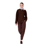 DeFacto%100 Pamuk Baggy Fit Fitilli Kadife Pantolon, 36, F4280AX25WN, Kahve-BN341, Kadın
