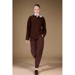 DeFacto%100 Pamuk Baggy Fit Fitilli Kadife Pantolon, 36, F4280AX25WN, Kahve-BN341, Kadın