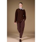DeFacto%100 Pamuk Baggy Fit Fitilli Kadife Pantolon, 40, F4280AX25WN, Kahve-BN341, Kadın