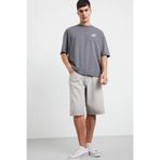 DeFacto%100 Pamuk Baggy Fit Jean Bermuda Şort, 32, F7866AX25HS, Gri-NM18, Erkek