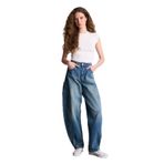 DeFacto%100 Pamuk Barrel Fit Jean Pantolon, 38, G2910AX25AU, Lacivert-NM26, Kadın