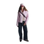 DeFacto%100 Pamuk Barrel Fit Yüksek Bel Jean Pantolon, 38, F8238AX25AU, Mavi-NM28, Kadın