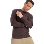 DeFacto%100 Pamuk Basic Sweatshirt, S, E8339AX25AU, Kahve-BN596, erkek