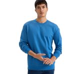 DeFacto%100 Pamuk Basic Sweatshirt, S, E8339AX26SP, Mavi-BE410, erkek