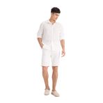 DeFacto%100 Pamuk Bermuda Şort Beyaz, 30, D4268AX25SM, Beyaz-WT32, Erkek