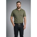 DeFacto%100 Pamuk Büyük Beden Polo Tişört, 4XL, H1650AX26SP, Haki, Erkek