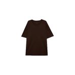 DeFacto%100 Pamuk Büyük Beden Tişört Kahve, 4XL, H1533AX26SP, Kahve-BN192, Erkek
