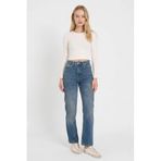 DeFacto%100 Pamuk Mom Fit Yüksek Bel Jean Pantolon, 44, TYC83A2E4E72563F539388200, Mavi-NM34, Kadın