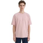 DeFacto%100 Pamuk Oversize Bisiklet Yaka Basic Kısa Kollu Tişört, S, T7037AZ25SM, Mor-PR347, Erkek