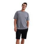 DeFacto%100 Pamuk Oversize Geniş Kalıp Bisiklet Yaka Basic Düz Kısa Kollu Tişört, XS, B0662AX23SM, Gri-GR211, Erkek