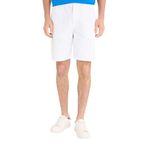 DeFacto%100 Pamuk Regular Fit Bermuda Şort Beyaz, 38, E1231AX25SM, Beyaz-WT34, Erkek