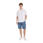 DeFacto%100 Pamuk Regular Fit Düz Paça Gabardin Bermuda Şort, 30, C5397AX24SM, İndigo-IN242, Erkek