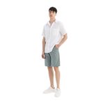 DeFacto%100 Pamuk Regular Fit Düz Paça Gabardin Bermuda Şort Yeşil, 30, C5397AX24SM, Yeşil-GN1129, Erkek