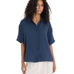 DeFacto%100 Pamuk Regular Fit Müslin Gömlek Lacivert, M, F0884AX25SM, Lacivert-NV125, Kadın