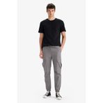 DeFacto%100 Pamuk Regular Kargo Cepli Yazlık Jogger Paraşüt Pantolon, 32/30, E2181AX25SM, Gri-GR206, Erkek