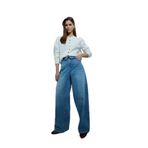 DeFacto%100 Pamuk Relax Fit Jean Pantolon, 42, G9878AX26SP, Lacivert-NV245, Kadın