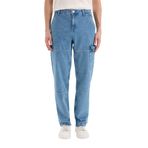 DeFacto%100 Pamuk Relax Fit Rahat Kalıp Geniş Paça Jean Pantolon, 38, E3334AX25SP, Mavi-NM28, Erkek