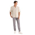 DeFacto%100 Pamuk Relax Fit Rahat Kesim Yazlık Müslin Kısa Paça Pamuklu Jogger Pantolon, 28, D6260AX25SP, Gri-GR308, Erkek