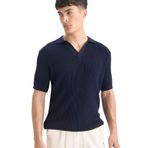 DeFacto%100 Pamuk Standart Fit Polo Yaka Kısa Kollu Triko Tişört, M, E5860AX25SM, Lacivert-NV64, Erkek