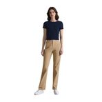 DeFacto%100 Pamuk Straight Fit Gabardin Pantolon Yüksek Bel, 36, E4346AX25SP, Bej-BG638, Kadın