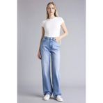 DeFacto%100 Pamuk Straight Fit Yüksek Bel Jean Pantolon, 32, G3542AX25WN, İndigo-NM85, Kadın