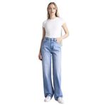 DeFacto%100 Pamuk Straight Fit Yüksek Bel Jean Pantolon, 34, G3542AX25WN, İndigo-NM85, Kadın