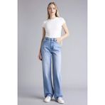 DeFacto%100 Pamuk Straight Fit Yüksek Bel Jean Pantolon, 36, G3542AX26SP, İndigo, Kadın