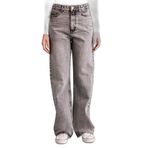 DeFacto%100 Pamuk Straight Fit Yüksek Bel Jean Pantolon, 36, G3543AX26SP, Gri, Kadın
