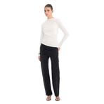 DeFacto%100 Pamuk Straight Fit Yüksek Bel Jean Pantolon, 44, G5709AX25CW, Siyah-NM40, Kadın