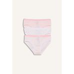DeFacto%100 Pamuklu Desenli 3'lü Slip Külot Kız Çocuk, 5/6 Yaş (116cm), E7069A825AU, Pembe, Kız Çocuklar