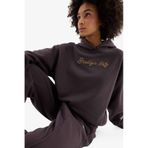 DeFactoFit NBA Brooklyn Nets Oversize Geniş Kalıp Kapüşonlu Kalın Sporcu Sweatshirt D6117AX25SPAR223